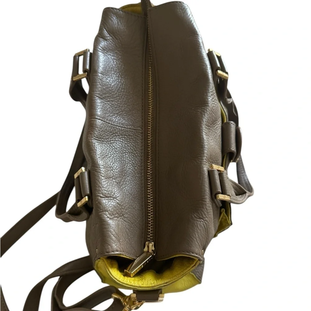 Tory Burch Moose and Lime Green Crossbody Women's Bag 11x7x5